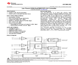 ADC08DL502CIVV/NOPB.pdf