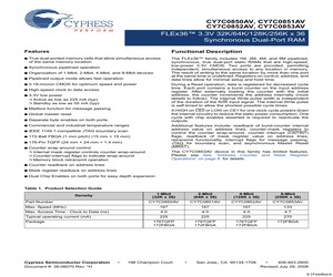 CY7C0851AV-167BBC.pdf